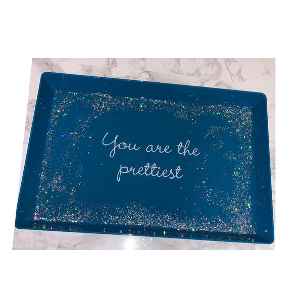 Thereisglitterinmycoffee Bath You Are The Prettiest Makeup Tray Vanity Decor Poshmark